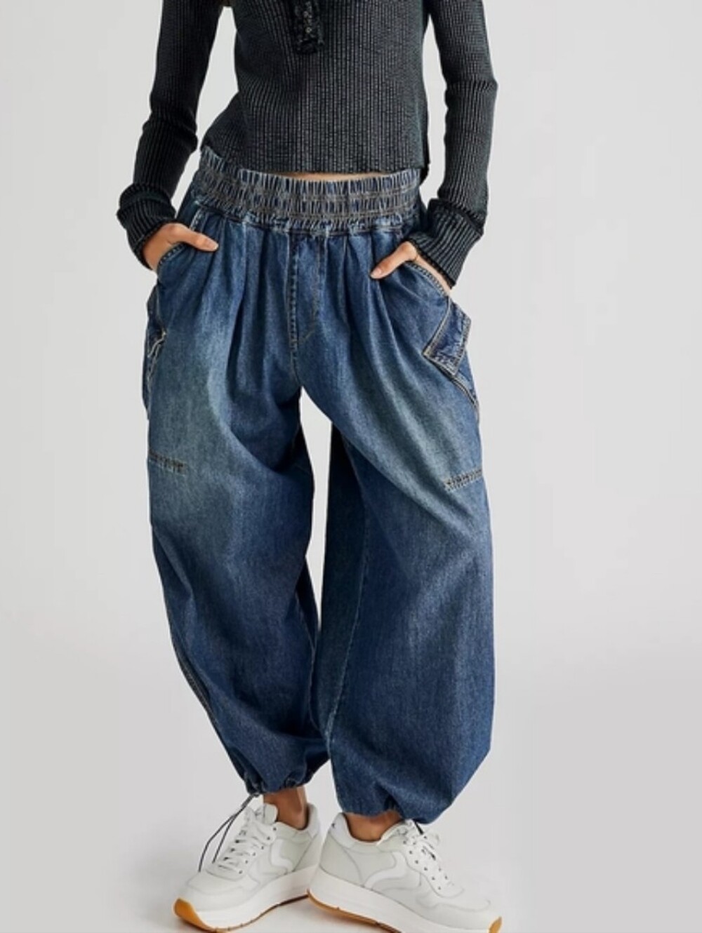 Free People One Teaspoon Denim Parachute Pull On Jeans Large NWT